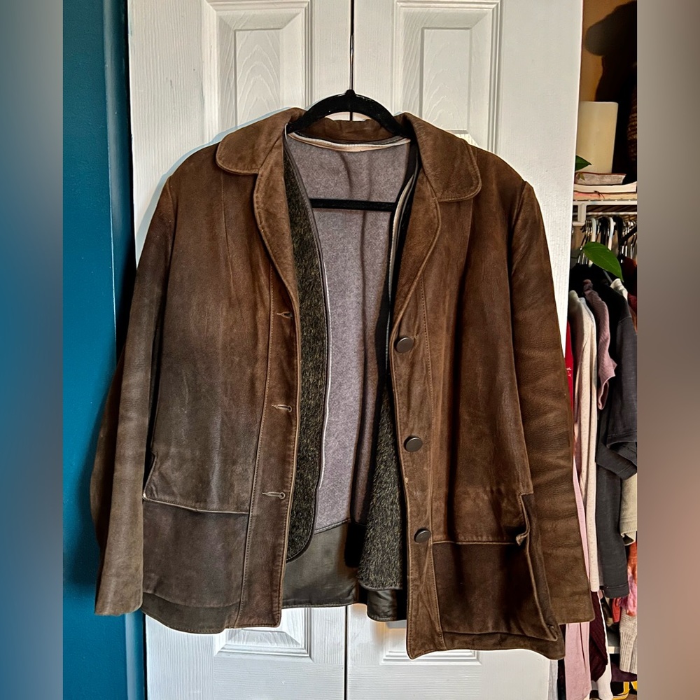 Genuine Leather Vintage DuPont Quilon Jacket with Fur Liner - Picture 1 of 9